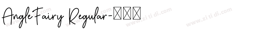 AngleFairy Regular字体转换